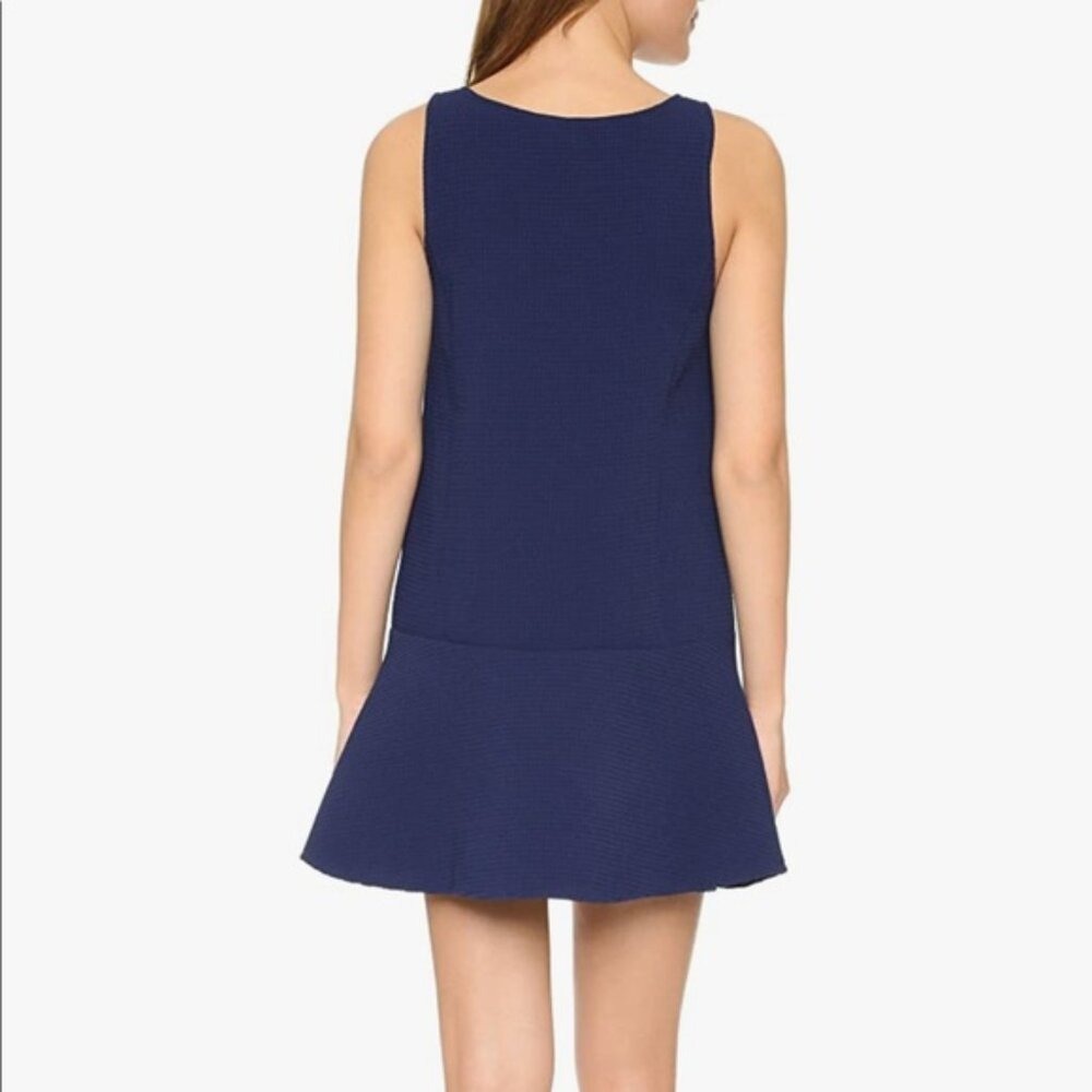 BB‎ Dakota Navy Blue Raven Drop Waist Waffle Dress – Size Small - Picture 6 of 6